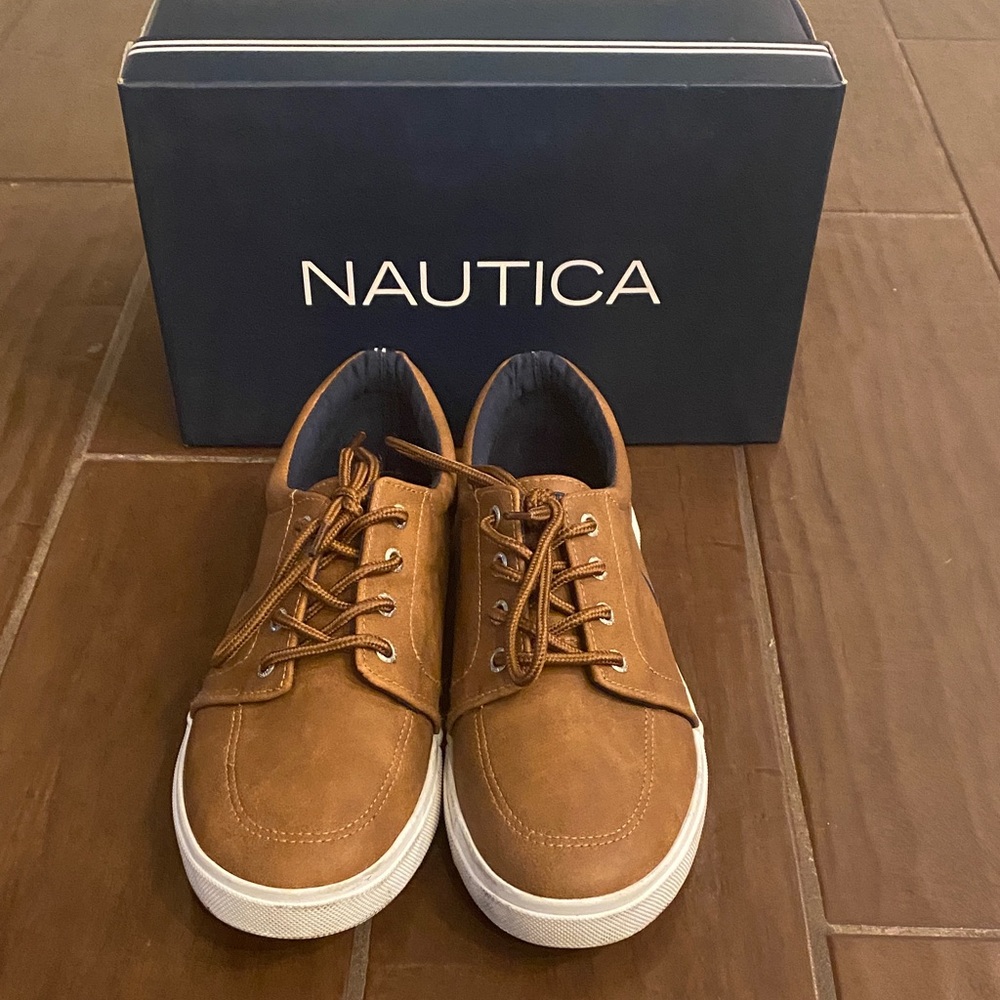 Nautica Kids Tan Boat Shoes